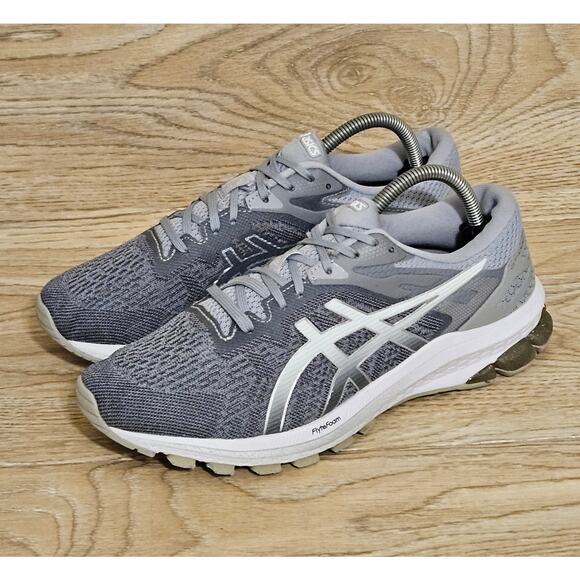 ASICS Gel Duomax Flyte Foam Silver Gray Sneakers Womens Size 9.5 Running Shoes - Picture 1 of 11